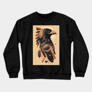 Native American Crow Crewneck Sweatshirt